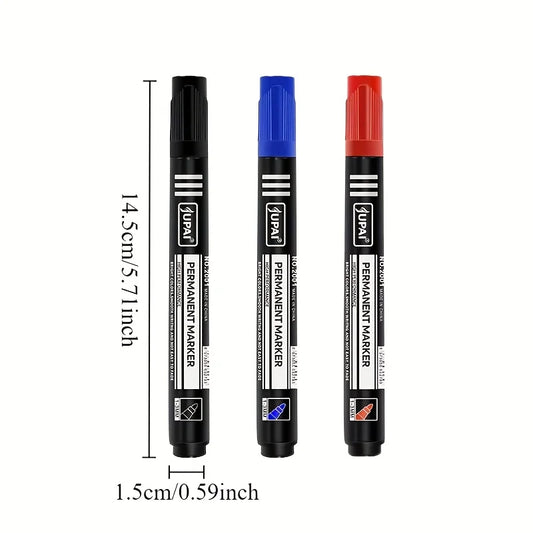 🖊️ 3-Color Permanent Waterproof Marker Set