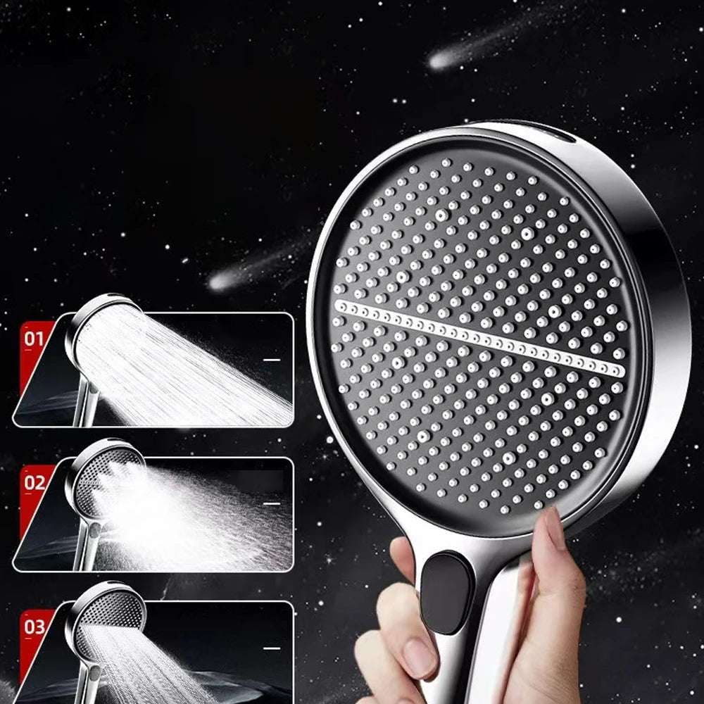 UltraHead – 4-Mode High-Pressure Handheld Shower Head (15cm)