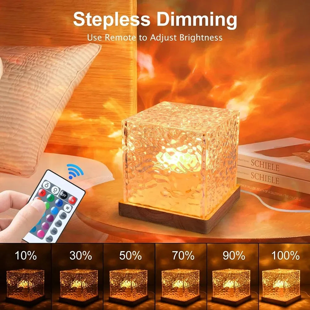 RGB Aurora Ocean Wave Projection Night Light