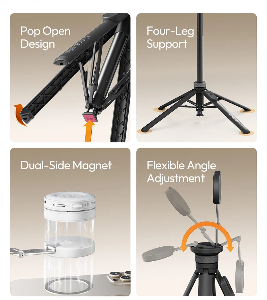 MagSafe Hands-Free Tripod & Magnetic Phone Stand