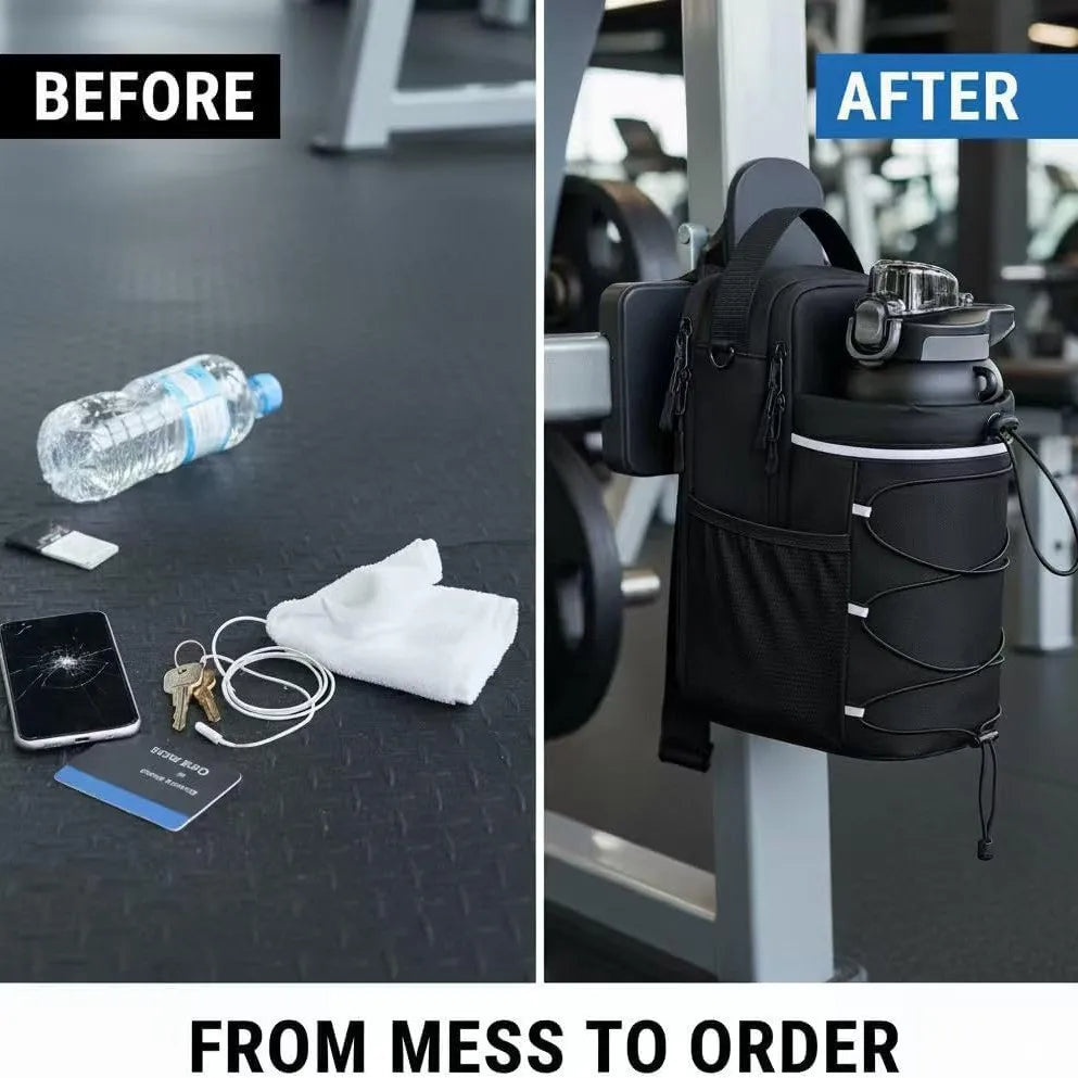 Magnetic Reflective Water Bottle Holder Bag