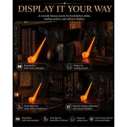 Dragonfire Bookshelf Nook Light
