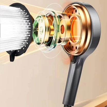 7 Spray – 7-Mode High-Pressure Handheld Shower Head (15cm)