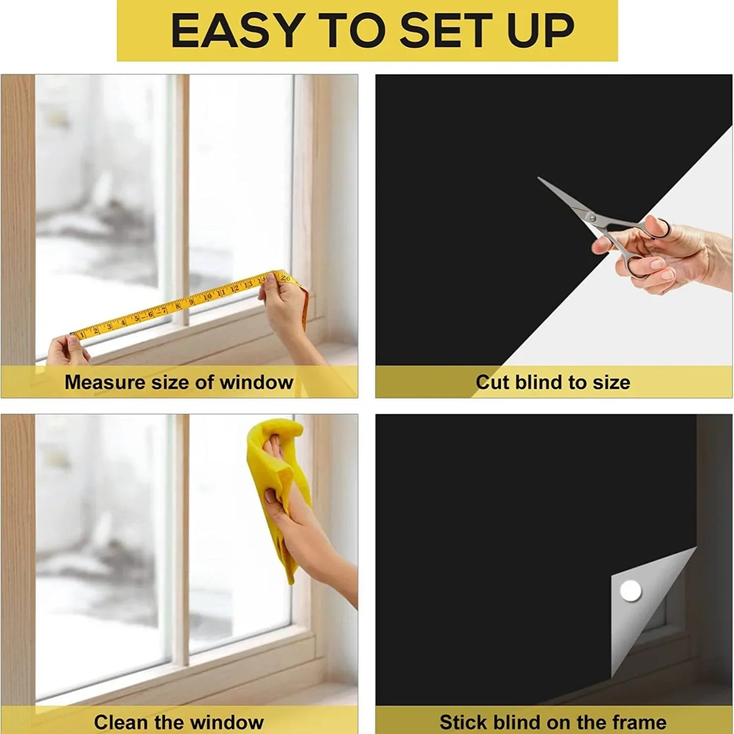 NightSeal 100% Blackout Window Privacy Cover