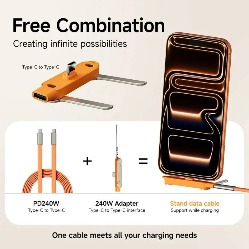 L-Flow 240W Type-C Fast Charging Cable
