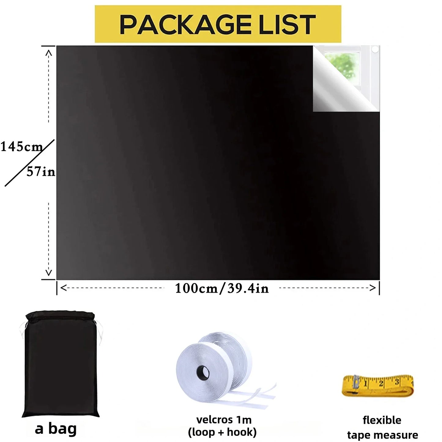 NightSeal 100% Blackout Window Privacy Cover