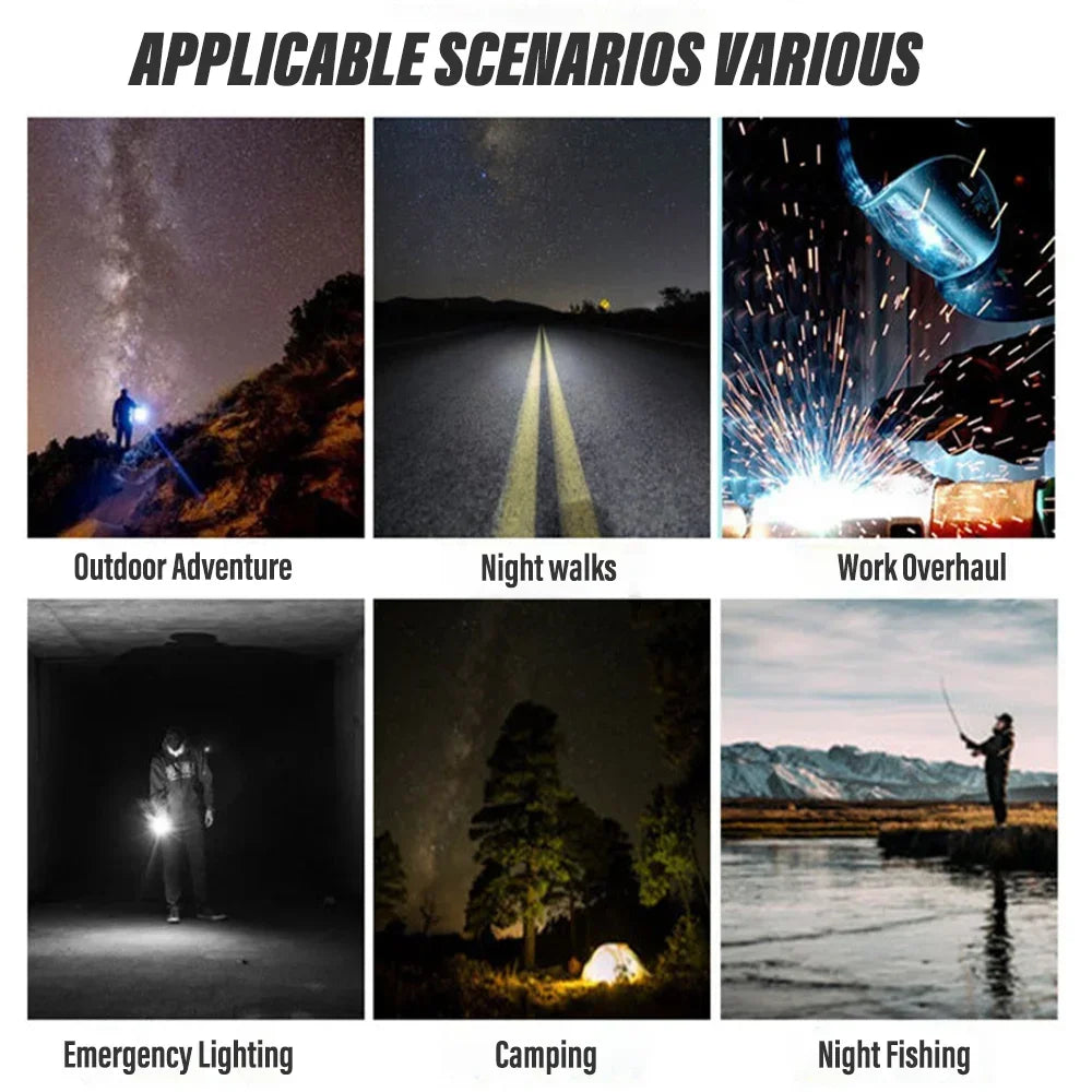 Super Bright LED Flashlight Rechargeable