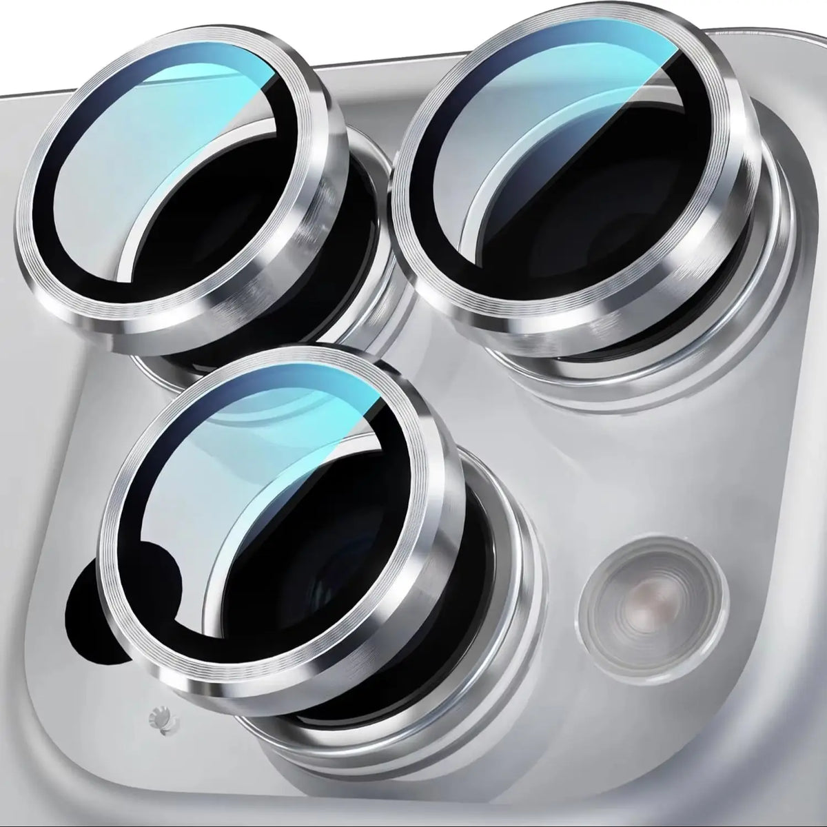 Full-Cover Tempered Glass Camera Lens Protector for iPhone