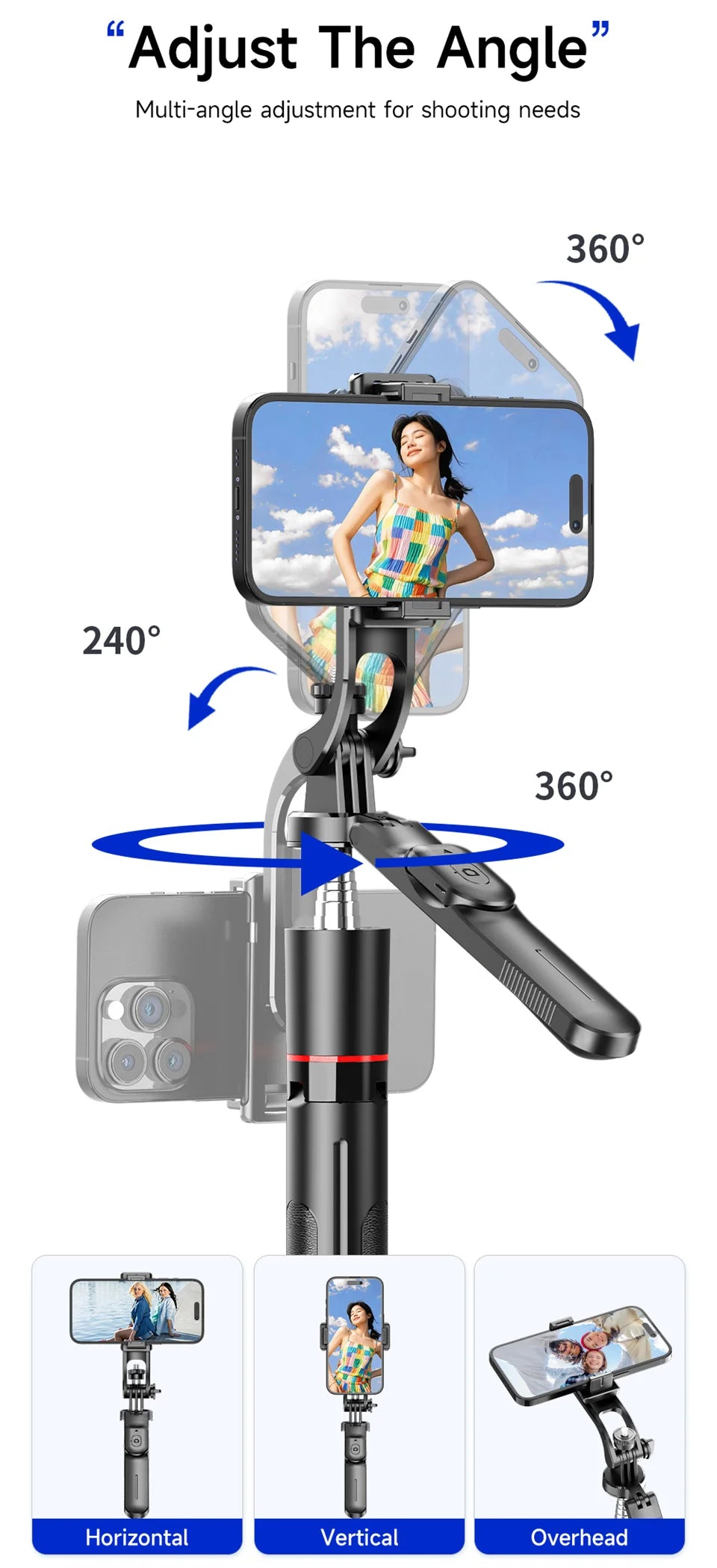 Wireless Bluetooth Selfie Stick Tripod – Extendable 170 cm Phone Stand