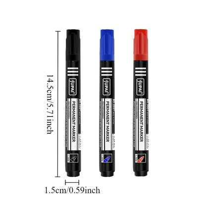 🖊️ 3-Color Permanent Waterproof Marker Set