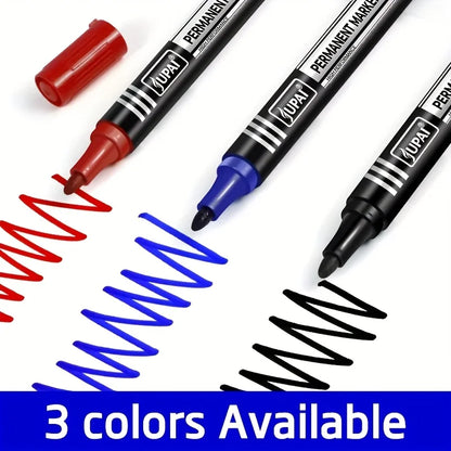 🖊️ 3-Color Permanent Waterproof Marker Set