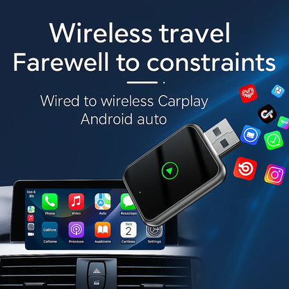 USB Wireless CarPlay Adapter – Easy Plug & Play Upgrade