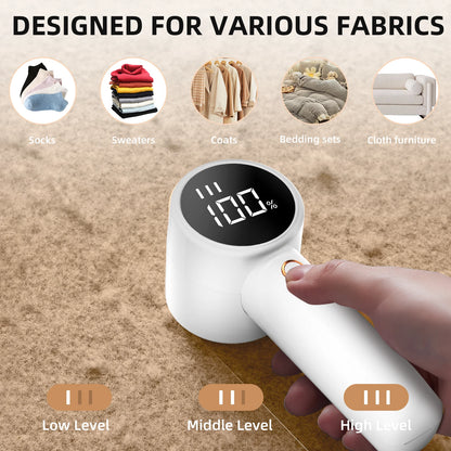 LintPro™ Rechargeable Fabric Shaver – Type-C Fast Charging Lint Remover