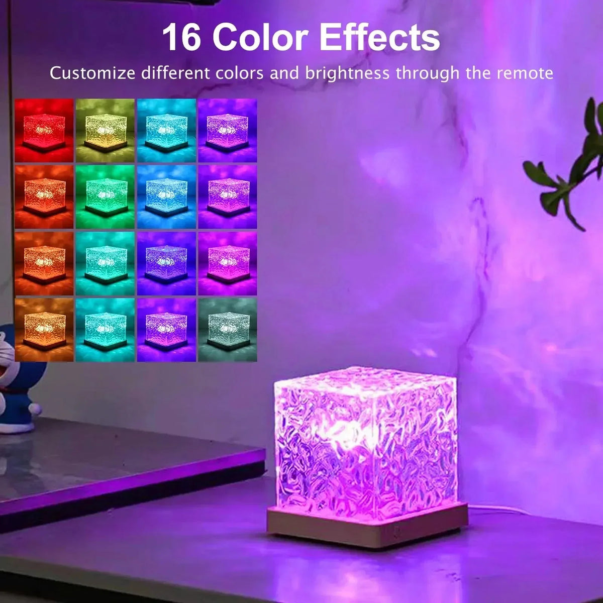 RGB Aurora Ocean Wave Projection Night Light