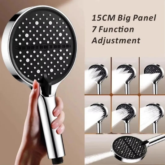 7 Spray – 7-Mode High-Pressure Handheld Shower Head (15cm)
