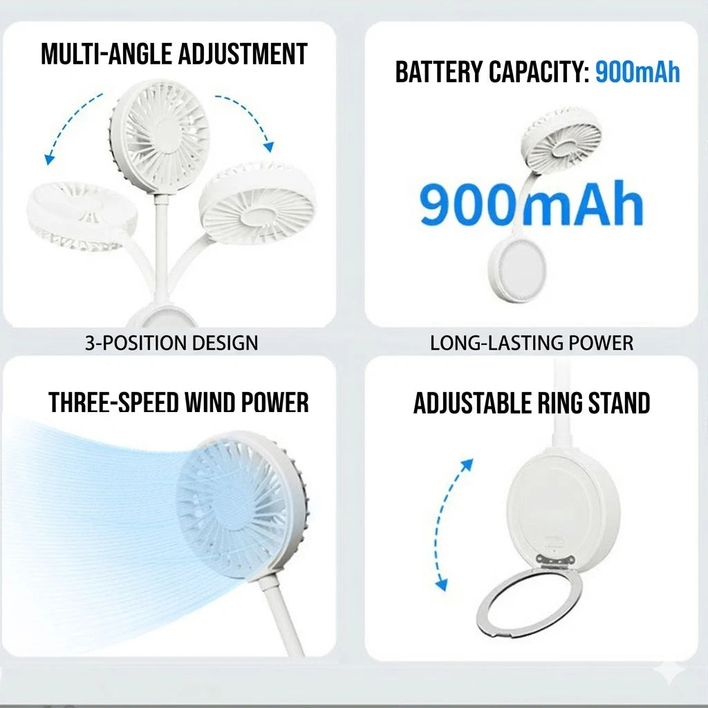 BreezeSnap Magnetic Mini Phone Fan