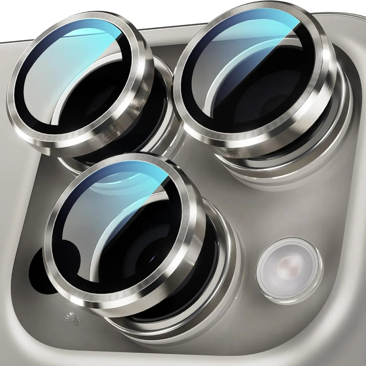 Full-Cover Tempered Glass Camera Lens Protector for iPhone