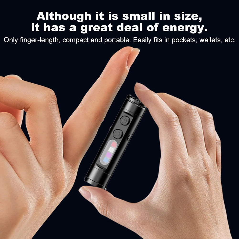 Pocket Beam: Mini Super Bright Flashlight for Camping, Emergencies & Hands-Free Use