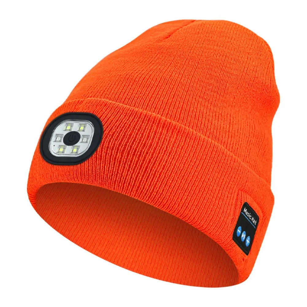 GlowBeat LED Bluetooth Beanie Hat