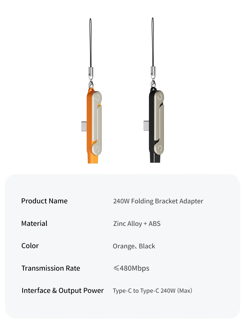 L-Flow 240W Type-C Fast Charging Cable