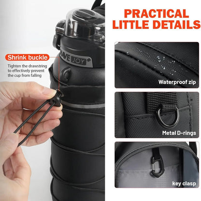 Magnetic Reflective Water Bottle Holder Bag