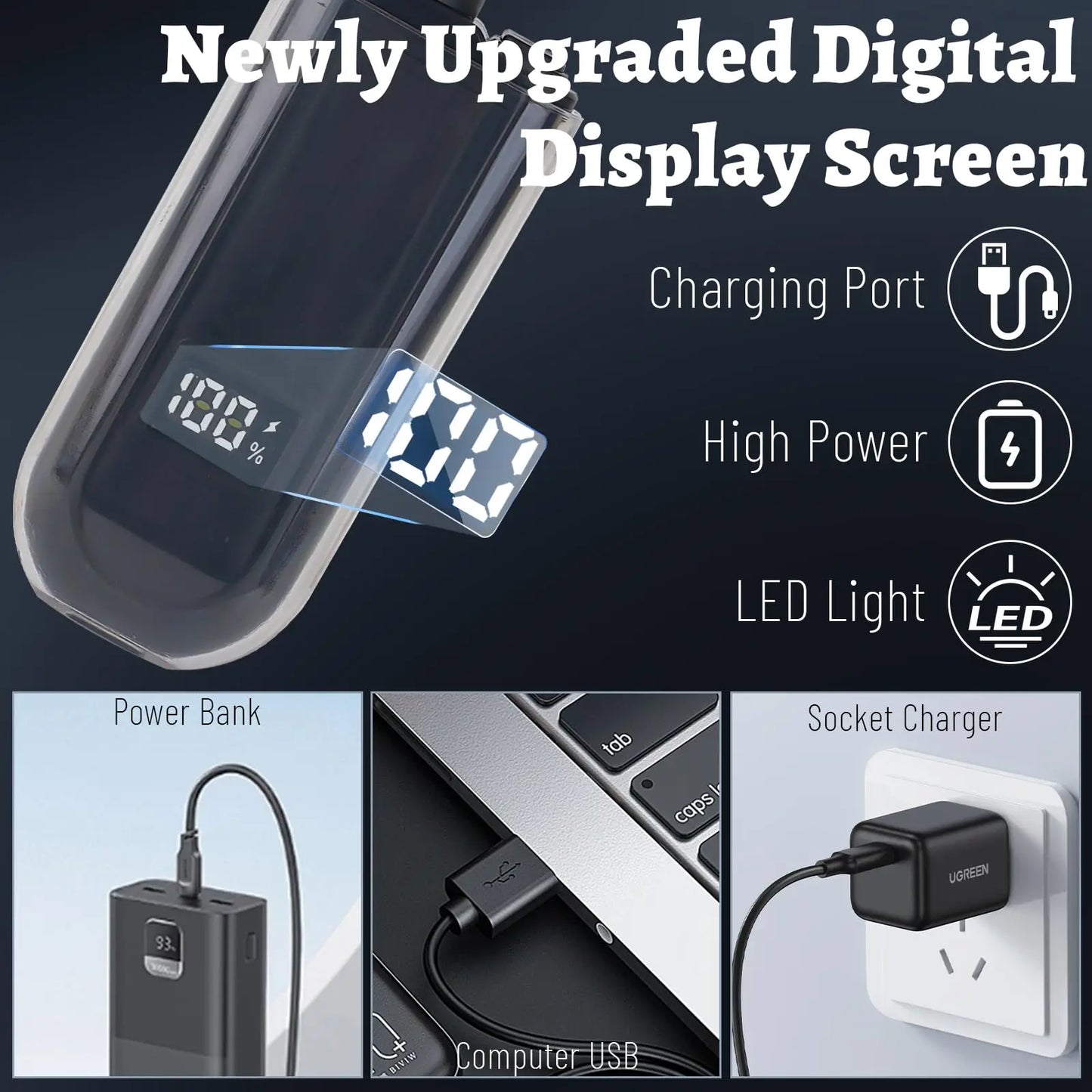 USB Rechargeable Nose Hair Trimmer
