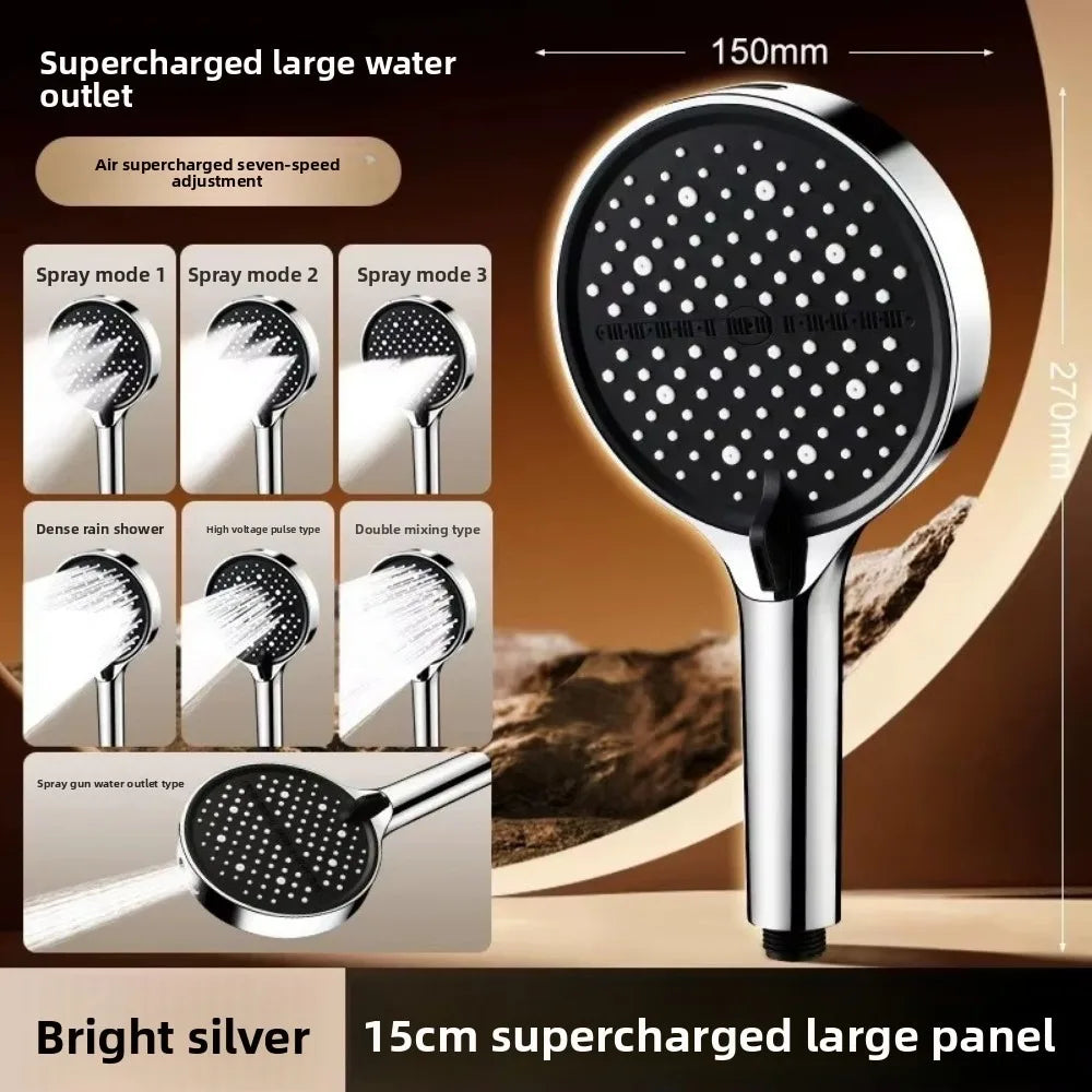 7 Spray – 7-Mode High-Pressure Handheld Shower Head (15cm)
