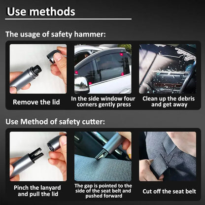 Car Safety Hammer [2in1]