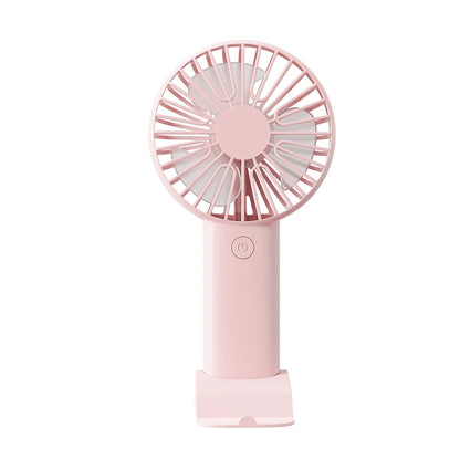 BreezeGo 3-in-1 Mini Handheld Fan – Portable USB Rechargeable Desk & Travel Fan