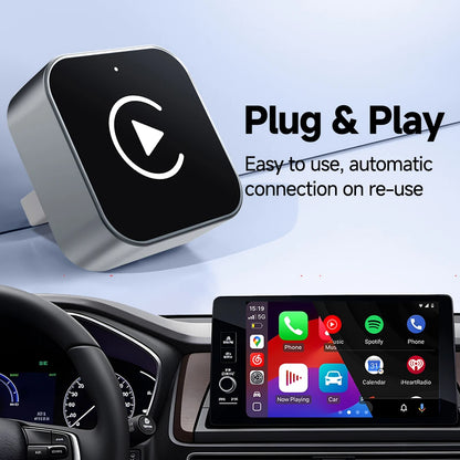 [Upgraded] 2-in-1 Wireless CarPlay & Android Auto Adapter