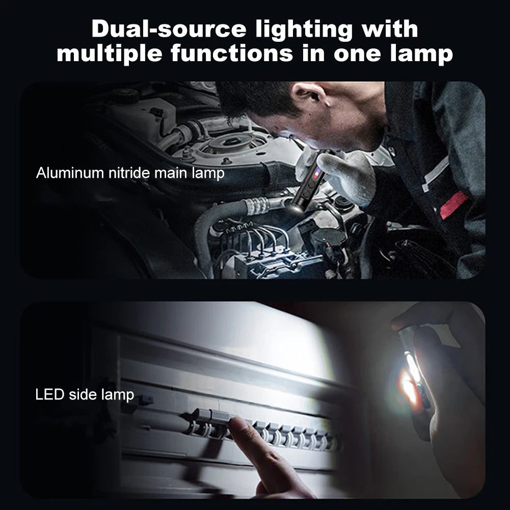 Pocket Beam: Mini Super Bright Flashlight for Camping, Emergencies & Hands-Free Use