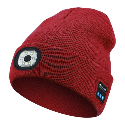 GlowBeat LED Bluetooth Beanie Hat
