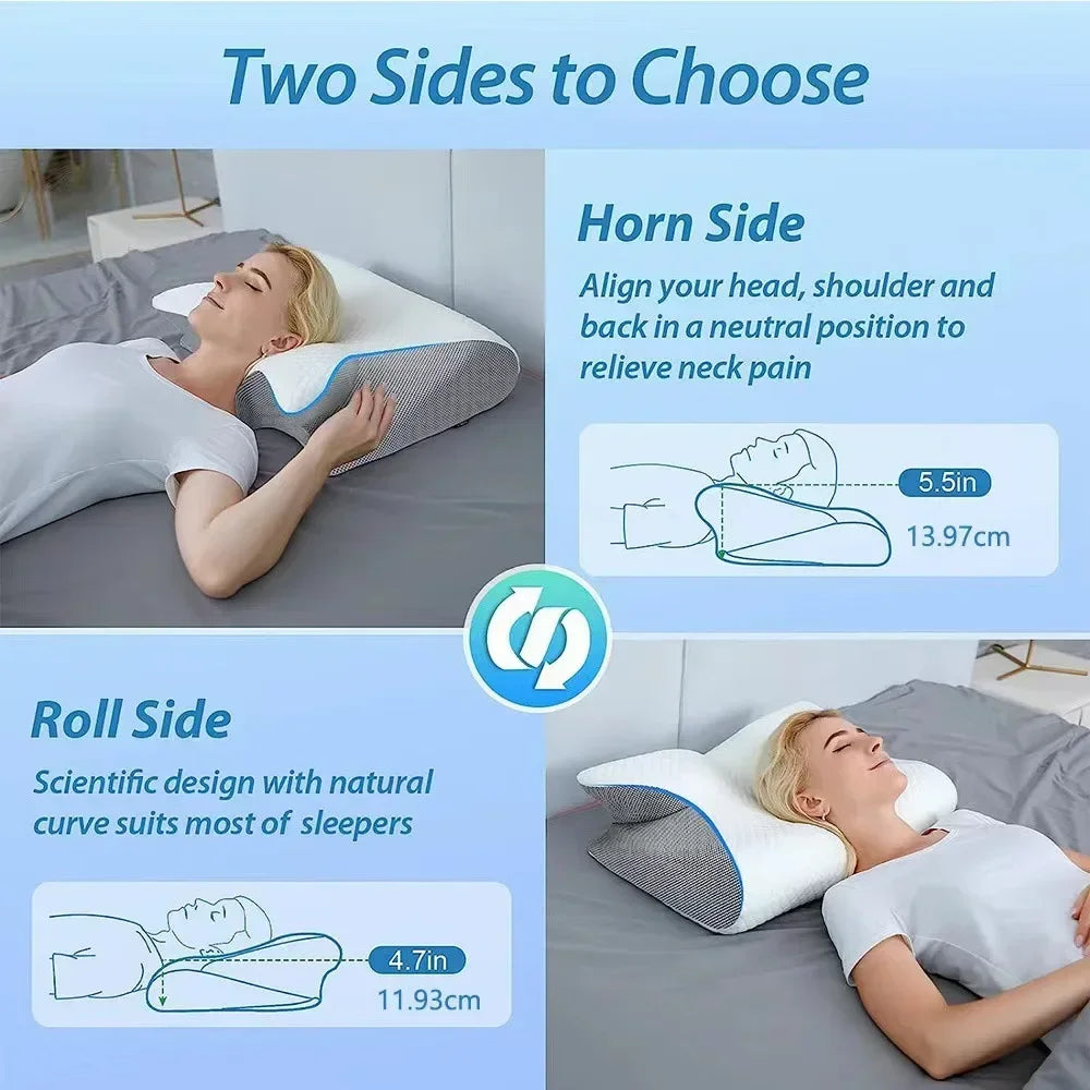 Ergonomic Butterfly Memory Foam Cervical Pillow