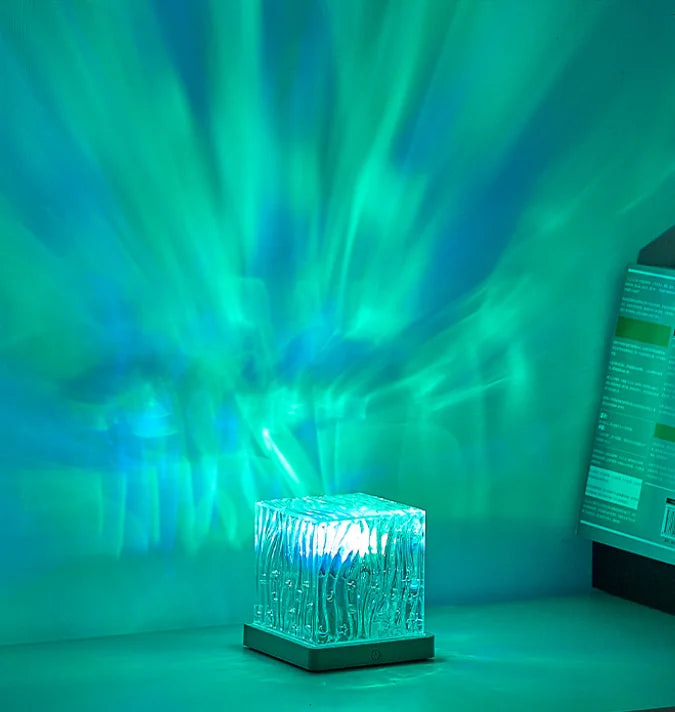 RGB Aurora Ocean Wave Projection Night Light
