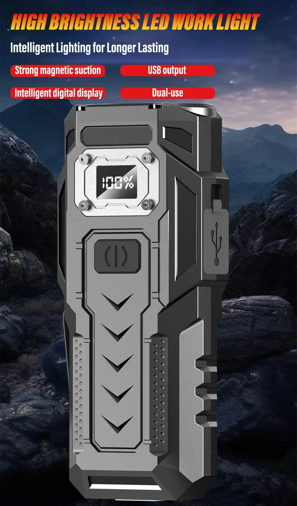 Super Bright LED Flashlight Rechargeable