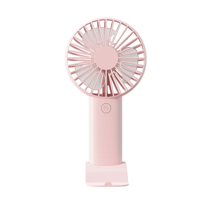 BreezeGo 3-in-1 Mini Handheld Fan – Portable USB Rechargeable Desk & Travel Fan