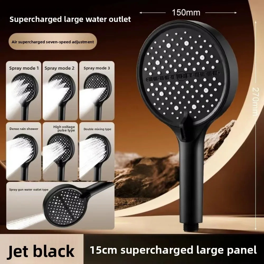 7 Spray – 7-Mode High-Pressure Handheld Shower Head (15cm)