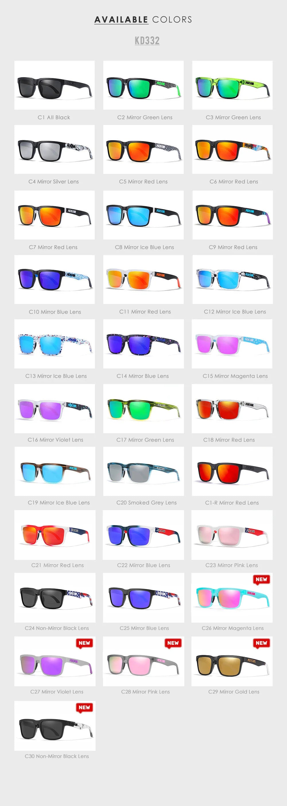 Premium UV400 Protection Sunglasses