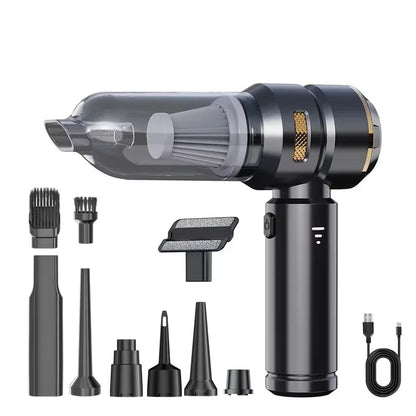 TurboClean Pro – Cordless Mini Car Vacuum Cleaner