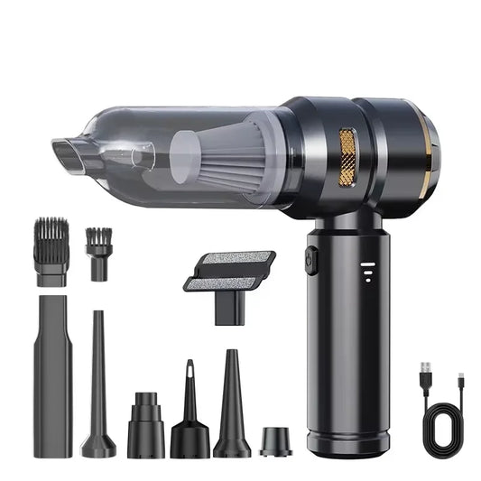TurboClean Pro – Cordless Mini Car Vacuum Cleaner
