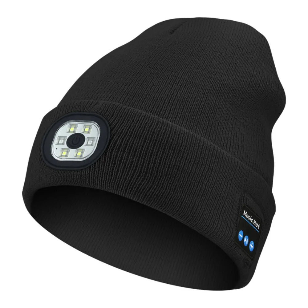 GlowBeat LED Bluetooth Beanie Hat