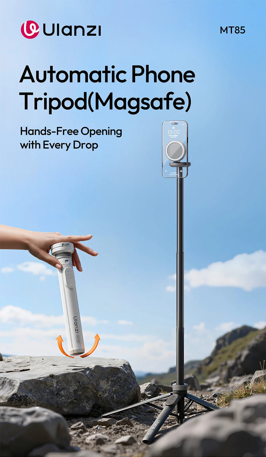 MagSafe Hands-Free Tripod & Magnetic Phone Stand