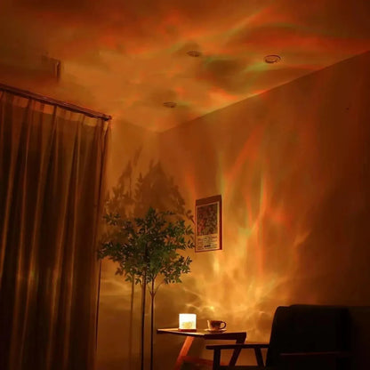 RGB Aurora Ocean Wave Projection Night Light