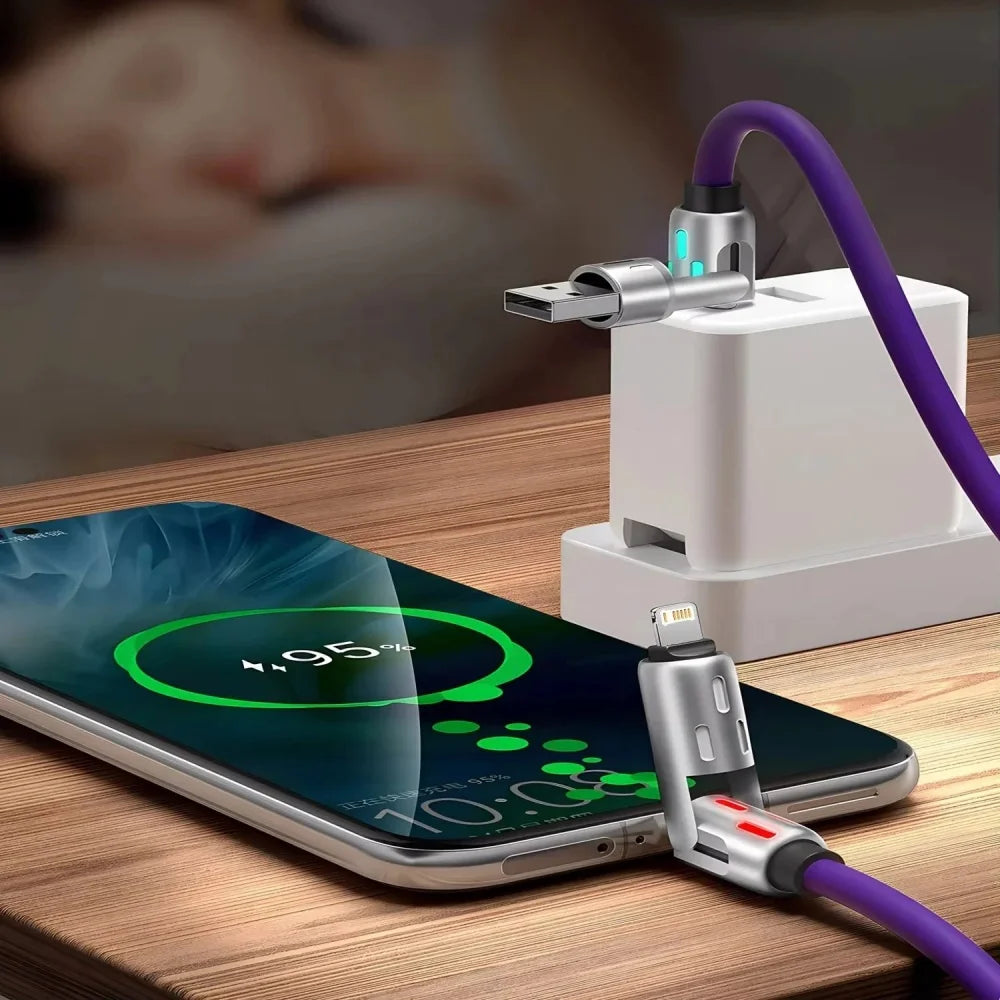 4-in-1 USB-C PD Fast Charging & Data Transfer Cable (240W | Universal Compatibility)