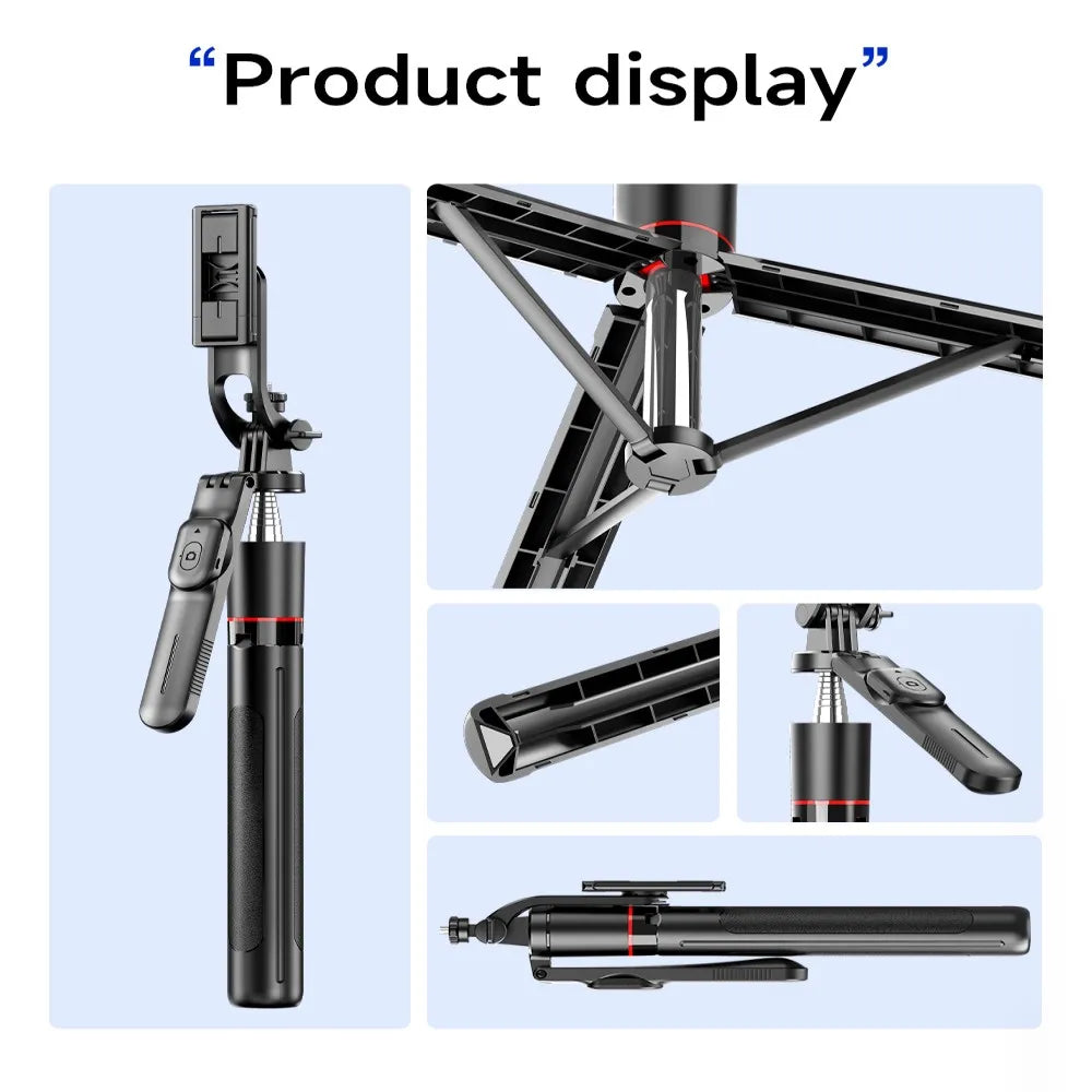 Wireless Bluetooth Selfie Stick Tripod – Extendable 170 cm Phone Stand