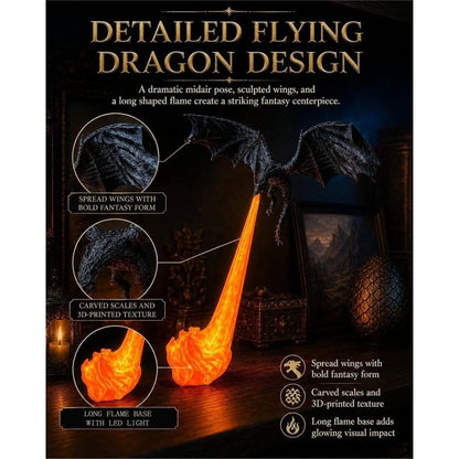 Dragonfire Bookshelf Nook Light