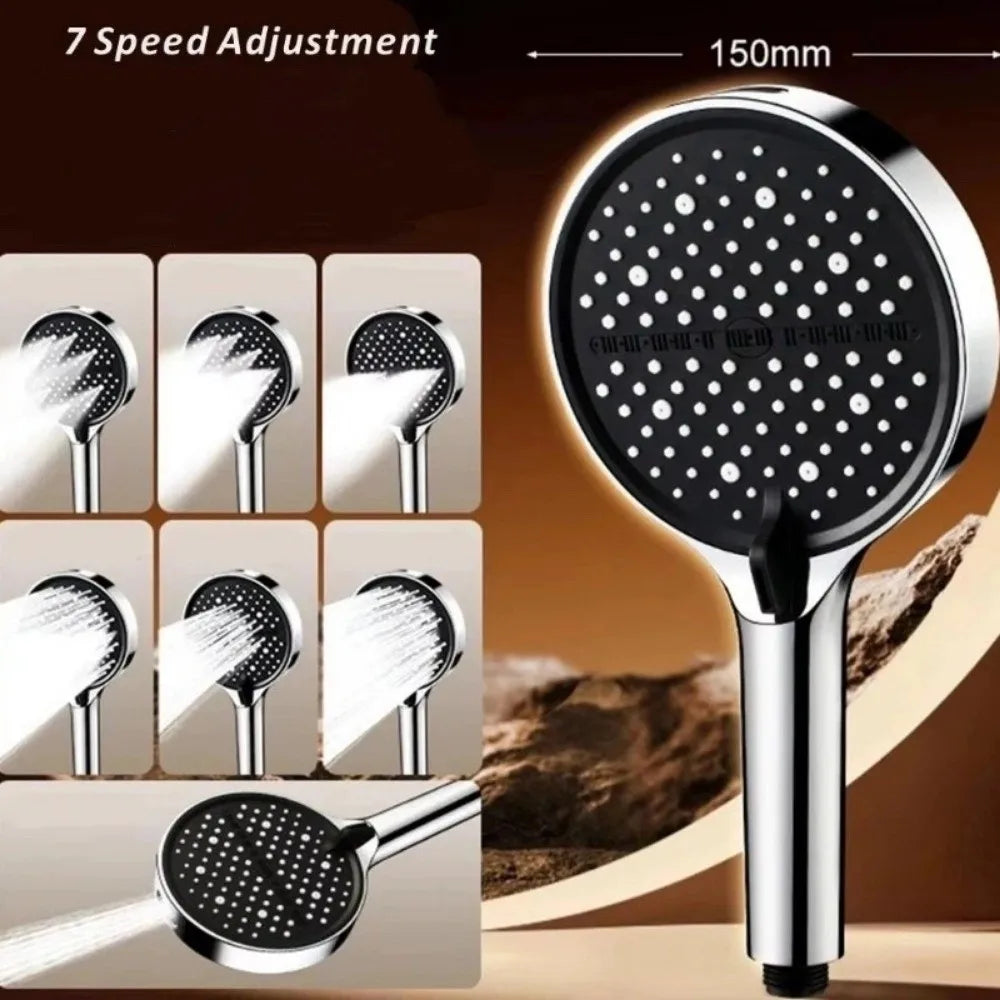 7 Spray – 7-Mode High-Pressure Handheld Shower Head (15cm)