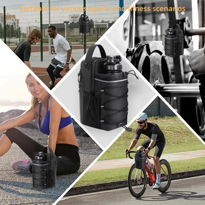 Magnetic Reflective Water Bottle Holder Bag