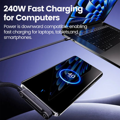 FlexCharge Elbow Pro – 240W Type-C Fast Charging Cable
