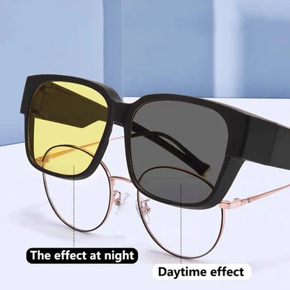 Clip-On Night Vision Glasses for Driving & Low-Light Use